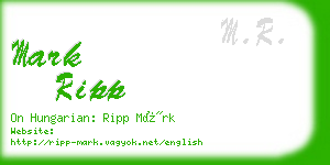 mark ripp business card